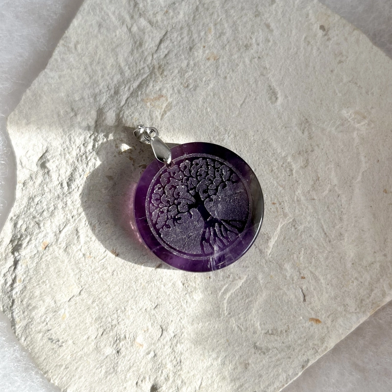 pendente in pietra + albero della vita